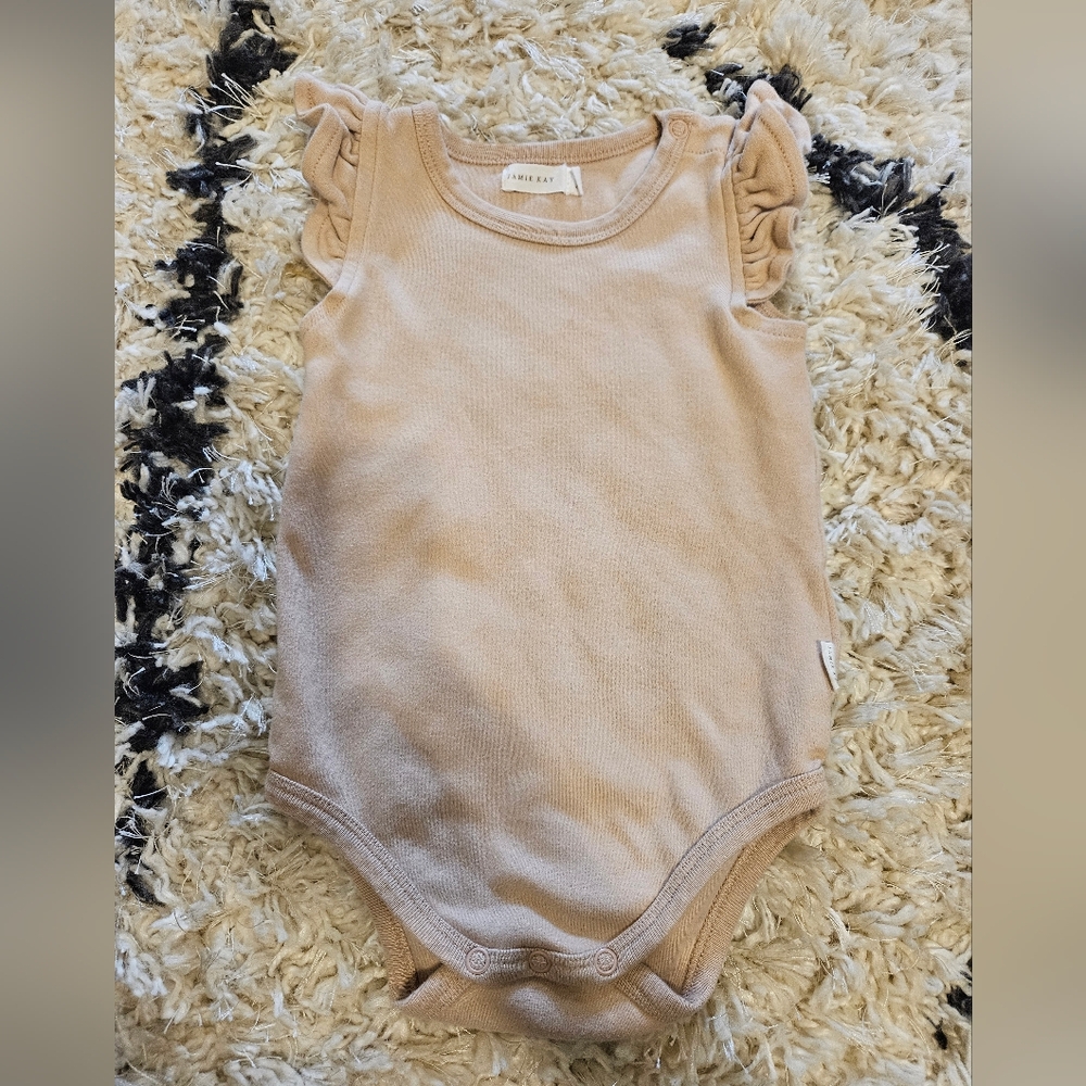 Jamie Kay, Ruffle Onsie, 2y, Blush Pink